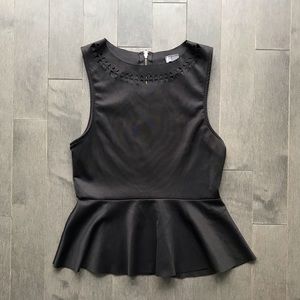 Urban Outfitters Laser-cut peplum top